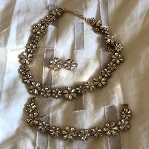 Banana republic crystal jewelry set
